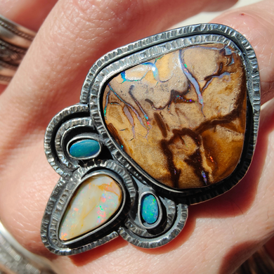 Boulder Opal Ring or Pendant