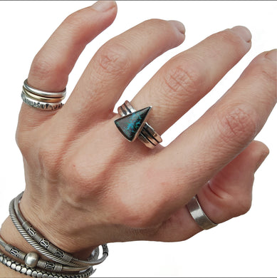Opal Chunky Stacker Ring