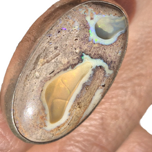 Load image into Gallery viewer, Mexian Opal Chunky Dotty Borders Ring