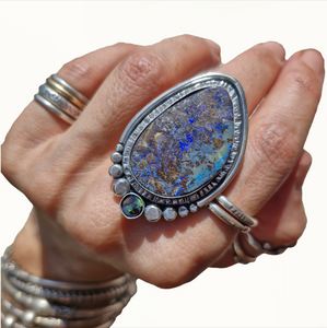 Boulder Opal Ring or Pendant