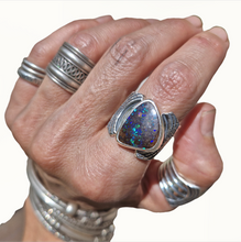 Load image into Gallery viewer, Boulder Opal Sunburst Ring