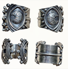 Load image into Gallery viewer, Open Band Third Eyes Cuff Ring - Made to Order