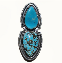 Load image into Gallery viewer, No.8 and Kingman Turquoise Ring or Pendant