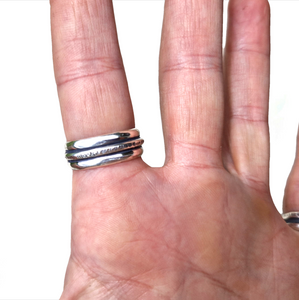 Boulder Opal Stacker Ring