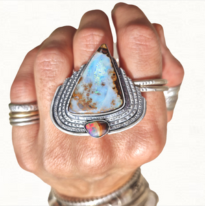 Boulder Opal Ring or Pendant