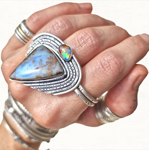 Boulder Opal Ring or Pendant