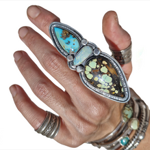 Load image into Gallery viewer, Turquoise and Mintabie Opal Ring or Pendant