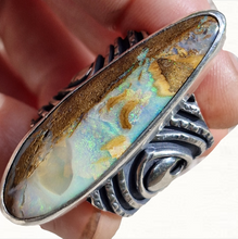 Load image into Gallery viewer, Boulder Opal Riding the Waves of Life Ring