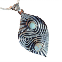 Load image into Gallery viewer, Boulder Opal Eyes Necklace