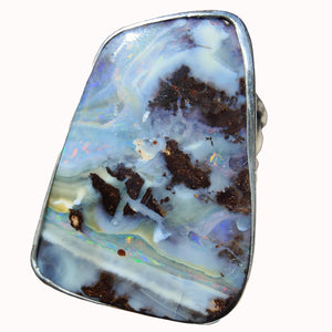 Boulder Opal Moonphase Ring