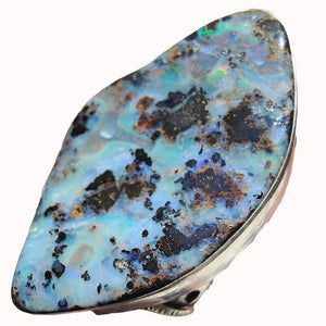 Boulder Opal Moonphase Ring