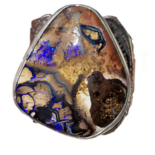 Load image into Gallery viewer, Sunburst Boulder Opal Ring