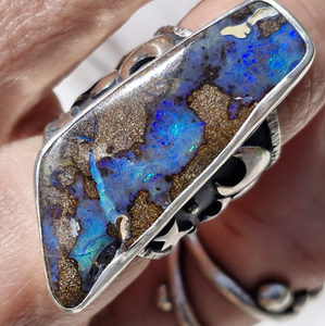 Mooniverse Boulder Opal Ring