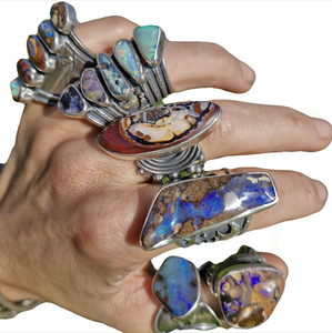 Mooniverse Boulder Opal Ring