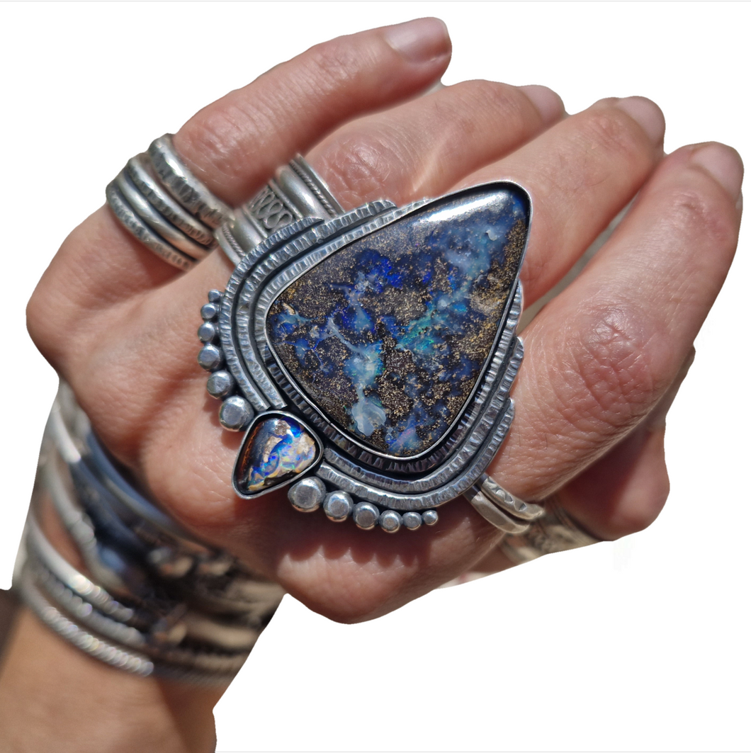 Boulder Opal Ring or Pendant