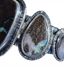 Load image into Gallery viewer, Statement Sterling Silver Boulder Opal Cuff