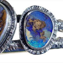 Load image into Gallery viewer, Statement Sterling Silver Boulder Opal Cuff