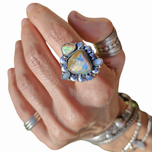 Load image into Gallery viewer, Boulder Opal &amp; Mintabie Ring or Pendant