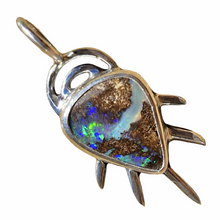 Load image into Gallery viewer, Boulder Opal Borders Pendant