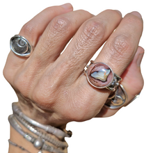 Load image into Gallery viewer, Mexican Opal Moonphase Ring