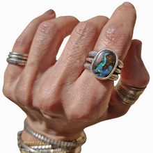 Load image into Gallery viewer, Chunky Boulder Opal Stacker Ring