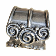 Load image into Gallery viewer, Spirals Open Band Cuff Ring - Made to Order