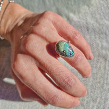 Load image into Gallery viewer, Numi Olive 925 Silver Turquoise Ring
