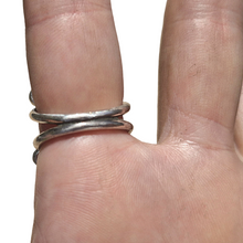 Load image into Gallery viewer, 5 Turquoise Dots 925 Silver Ring