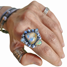 Load image into Gallery viewer, Boulder Opal &amp; Mintabie Ring or Pendant