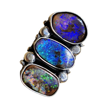 Load image into Gallery viewer, Triple Boulder Opal Ring or Pendant