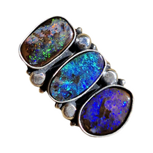 Load image into Gallery viewer, Triple Boulder Opal Ring or Pendant