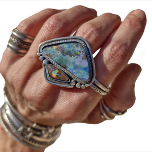 Boulder Opal Ring or Pendant