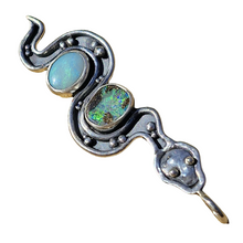 Load image into Gallery viewer, Boulder and Mintabie Opal Serpent Pendant