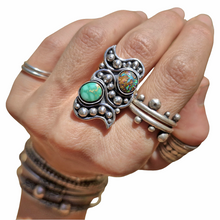 Load image into Gallery viewer, Boulder Opal Turquoise Natures Swirl Ring or Pendant