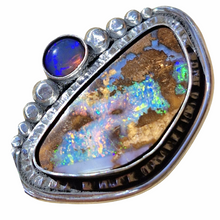 Load image into Gallery viewer, Boulder Opal and Mintabie Opal Ring or Pendant