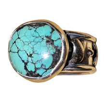 Load image into Gallery viewer, Campitos Turquoise Moonphase Ring