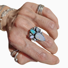 Load image into Gallery viewer, Boulder and Mintabie Opal Ring or Pendant