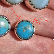 Load image into Gallery viewer, Mixed Turquoise Stud bundle 925 Silver Earrings