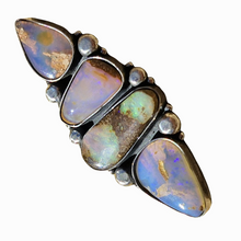 Load image into Gallery viewer, 4 Opal Climber Ring or Pendant