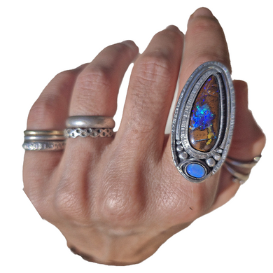 Boulder Opal Ring or Pendant