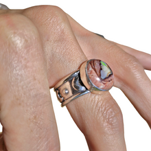 Load image into Gallery viewer, Mexican Opal Moonphase Ring