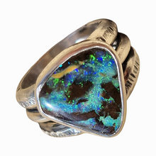 Load image into Gallery viewer, Chunky Boulder Opal Stacker Ring