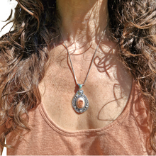 Load image into Gallery viewer, Mexican Opal and Dessert Bloom Turquoise Serpent Pendant