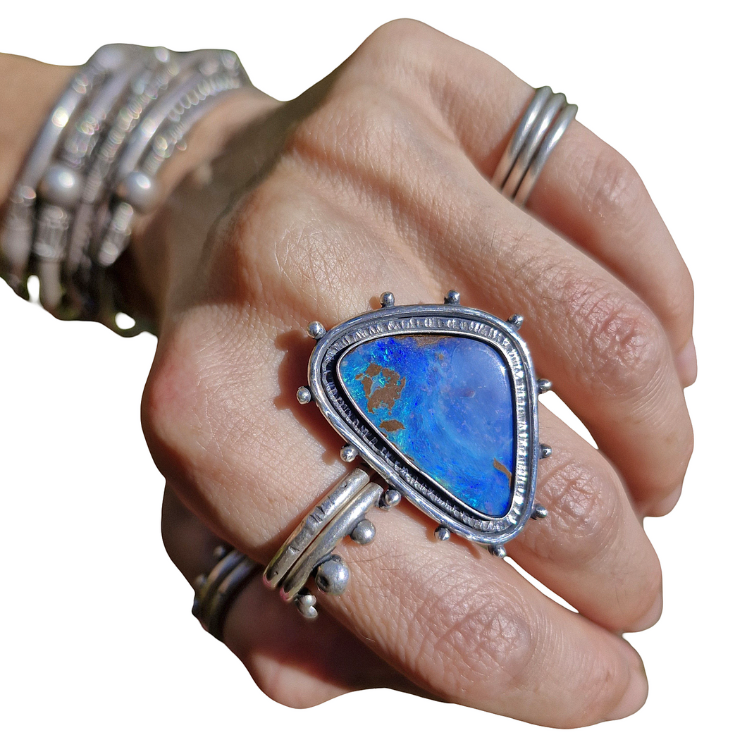Boulder Opal Ring or Pendant