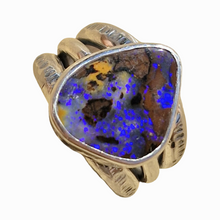 Load image into Gallery viewer, Chunky Boulder Opal Stacker Ring