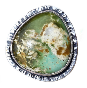 Boulder Opal Rising Lines Ring