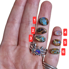 Load image into Gallery viewer, Double Dotty Boulder Opal Ring - Made to Order