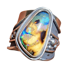 Load image into Gallery viewer, Waves of Life Boulder Opal Ring