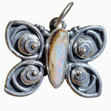 Load image into Gallery viewer, Boulder Opal Butterfly Pendant
