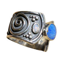 Load image into Gallery viewer, Boulder &amp; Mintabie Opal Spirals Ring